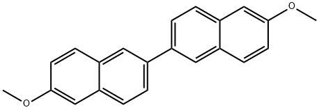 6,6'-二甲氧基-2,2'-联萘 结构式