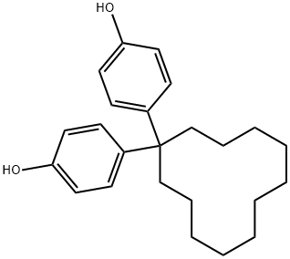 4,4'-环亚十二基双苯酚 结构式