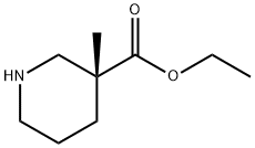 (R)-3-甲基哌啶-3-羧酸乙酯 结构式