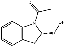 (S)-1-(2-(羟甲基)二氢吲哚-1-基)乙-1-酮 结构式