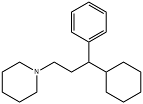 1-(3-环己基-3-苯基丙基)哌啶 结构式