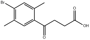 4-(4-溴-2,5-二甲基苯基)-4-氧代丁酸 结构式