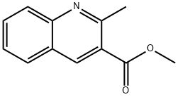 2-甲基-3-喹啉甲酸甲酯 结构式