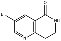 3-BROMO-7,8-DIHYDRO-1,6-NAPHTHYRIDIN-5(6H)-ONE 结构式