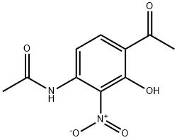 N-(4-ACETYL-3-HYDROXY-2-NITROPHENYL)ACETAMIDE 结构式