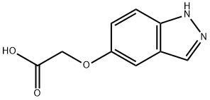 2-((1H-吲唑-5-基)氧基)乙酸 结构式