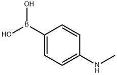 4-(甲基氨基)苯基硼酸 结构式