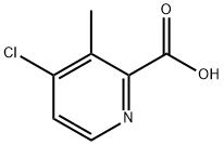 4-氯-3-甲基-2-吡啶甲酸 结构式