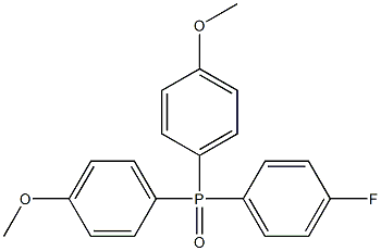 (4-fluorophenyl)bis(4-Methoxyphenyl)phosphine oxide 结构式