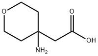 2-(4-氨基四氢吡喃-4-基)乙酸 结构式