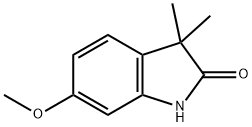 6-甲氧基-3,3-二甲基吲哚啉-2-酮 结构式