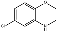5-氯-2-甲氧基-N-甲基苯胺 结构式