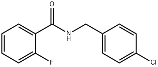 N-(4-氯苄基)-2-氟苯甲酰胺 结构式