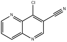 4-氯-1,5-萘啶-3-甲腈 结构式