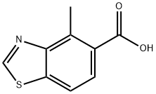 4-甲基-5-苯并噻唑羧酸 结构式