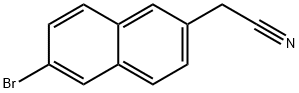 2-(6-溴萘-2-基)乙腈 结构式