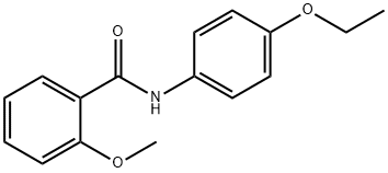 N-(4-乙氧基苯基)-2-甲氧基苯甲酰胺 结构式