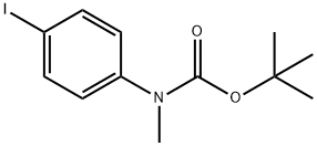 N-BOC-4-碘-N-甲基苯胺 结构式