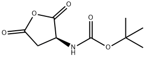 N-叔丁氧羰基-L-天冬氨酸酐 结构式