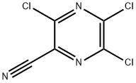 3,5,6-三氯吡嗪-2-甲腈 结构式