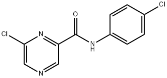 6-氯-N-(4-氯苯基)吡嗪-2-甲酰胺 结构式