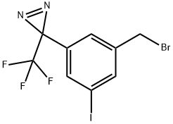 3-[3-(溴甲基)-5-碘苯基]-3-(三氟甲基)-3H-双吖丙啶 结构式