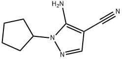 5-氨基-1-环戊基-1H-吡唑-4-腈 结构式