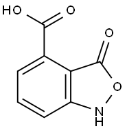 1,3-二氢-3-氧代-2,1-苯并异恶唑-4-羧酸 结构式