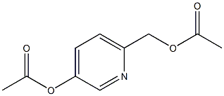 6-(乙酰氧基甲基)吡啶-3-基乙酸酯 结构式