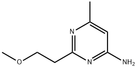 2-(2-甲氧基乙基)-6-甲基嘧啶-4-胺 结构式