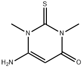 6-氨基-2,3-二氢-1,3-二甲基-2-硫代-4(1H)-嘧啶酮 结构式