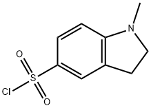 1-甲基吲哚啉-5-磺酰氯 结构式