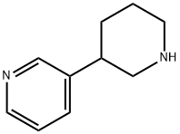 3-(哌啶-3-基)吡啶 结构式