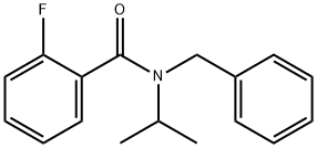 N-苄基-2-氟-N-异丙基苯甲酰胺 结构式