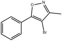 3-甲基-4-溴-5-苯基异噁唑 结构式