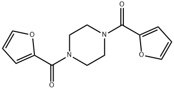 1,4-二-2-糠酰基哌嗪 结构式