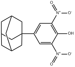 4-(金刚烷-1-基)-2,6-二硝基苯酚 结构式
