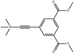 1,3-Benzenedicarboxylic acid, 5-[2-(triMethylsilyl)ethynyl]-, 1,3-diMethyl ester 结构式