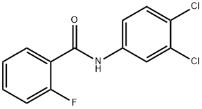 N-(3,4-二氯苯基)-2-氟苯甲酰胺 结构式