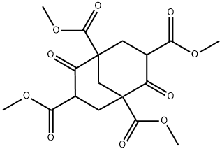 (1R,3S,5R)-tetraMethyl 2,6-dioxobicyclo[3.3.1]nonane-1,3,5,7-tetracarboxylate 结构式