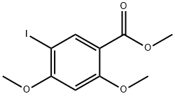 5-碘-2,4-二甲氧基苯甲酸甲酯 结构式