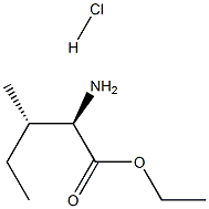 D-别异亮氨酸乙酯盐酸盐 结构式