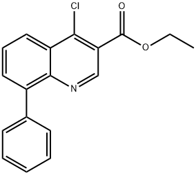 4-氯-8-苯基喹啉-3-甲酸乙酯 结构式