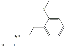 2-(2-甲氧基苯基)乙胺盐酸盐 结构式