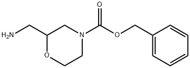 2-(氨基甲基)-4-(苄氧羰基)吗啉 结构式