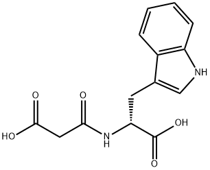N-(2-羧基乙酰基)-D-色氨酸 结构式