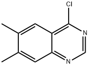 6,7-二甲基-4-氯喹唑啉 结构式