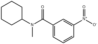 N-环己基-N-甲基-3-硝基苯甲酰胺 结构式