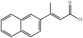 2-Butenoyl chloride, 3-(2-naphthalenyl)-, (2E)- 结构式