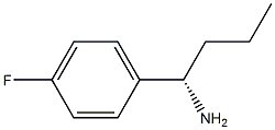 (1S)-1-(4-氟苯基)正丁胺盐酸盐 结构式